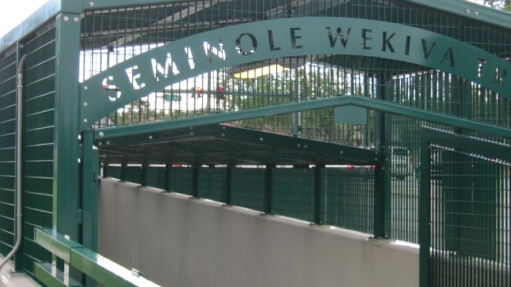 Steel Security Fence Blockade Design at Seminole Wekiva Trail in Orlando, Fl.